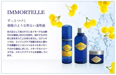 ロクシタンの新しいイモーテル（永久花）シリーズ発売