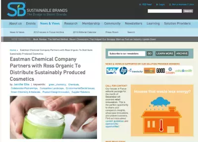 化学の技術　持続可能性のある化粧品を開発