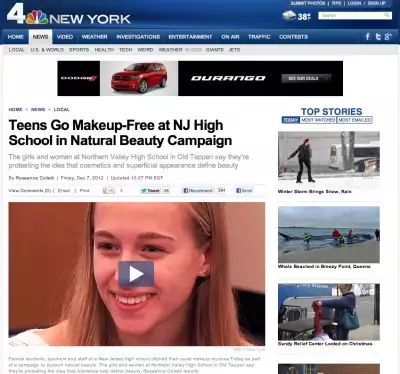 私たちに化粧はいらない！高校生がキャンペーン【ニュージャージー州】