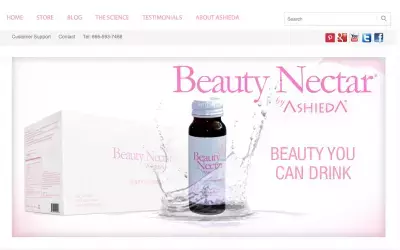Ashieda 【ビューティー・ネクター】アメリカでも発売！