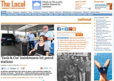 ドライブスルー・ヘアサロン【Tank and Cut】ドイツで営業中！