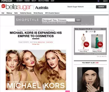 マイケル・コース、オンライン・ブランド検索ランキングナンバー１に