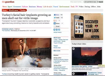 ヒゲの移植ツアー人気急上昇【トルコ】