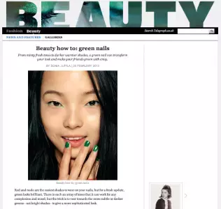 インパクト強し！グリーンのネイル、試したことある？