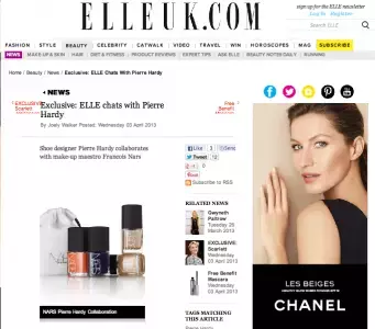 Nars と Pierre Hardy がコラボレーション　ニューコレクション発表