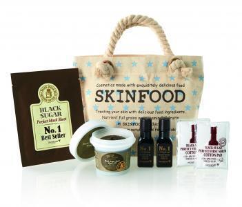 食べ物から作られたスキンケア「SKINFOOD」のセシール限定セットを発売