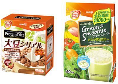 明治「スマートボディ」シリーズからシリアルとスムージー新登場