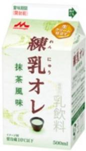 森永乳業から、抹茶風味の、甘い乳飲料が登場！