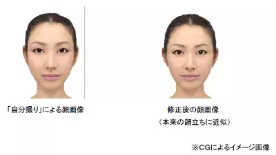 資生堂、スマホによる「自分撮り」の顔画像のずれを自動補正する技術を開発