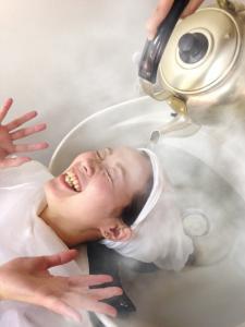 新感覚！熱湯シャンプーで美髪＆全身ポカポカに！
