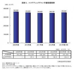 エステティックサロン市場は微増　2014年の後半に期待