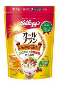 食物繊維ひとすじ「オールブラン ハニークランチ」がスタンディングパウチで登場！