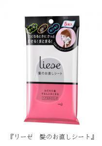 髪が乱れたら、シートで手直し！するんとまとまるスタイリング剤誕生！