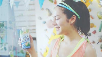 ジェイミー夏樹さんを起用して、ナチュラル派スポーツドリンク「tropicoco(トロピココ)」 の初CM放映開始！