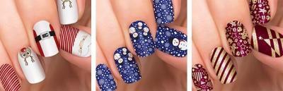 貼るだけ簡単、冬のおとぎ話ネイル