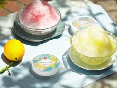 「“薄荷レモン”はじめました」。冷蔵庫で冷えているのはひんやりコスメ