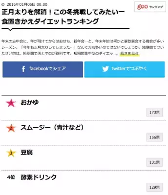 今すぐ試してみたい！一食置きかえダイエット第一位「おかゆダイエット」でお正月太りを撃退