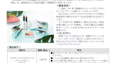 ファンケルがハッピーカラーメイク「2016年春限定メイク」全4品発売