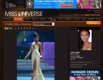 ミスユニバース2011はアンゴラ代表に決定！！