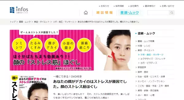 もしかして、その大顔は「食いしばり」のせいかも？改善マッサージを書籍＆DVDでレクチャー！