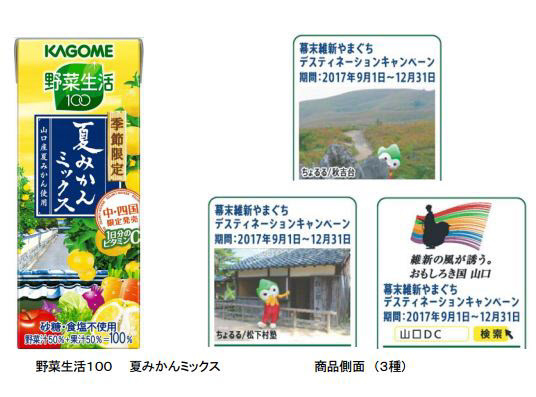 野菜と果物を手軽においしく　「野菜生活100」に地域限定『夏みかんミックス』が登場