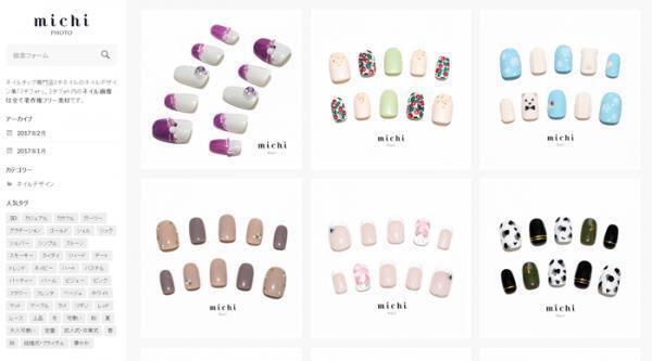 ネイルチップ専門店「ミチネイル」が全ネイル画像を提供