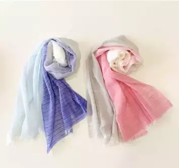 ハーバーから播州織の『コットンシルクさわやかストール』が発売