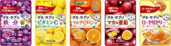 グミにサプリがin！大人のためのグミがリニューアル＆新発売