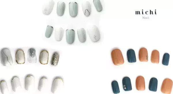 指先はクールに！ブルーグレーやホワイトの寒色ネイルを発売