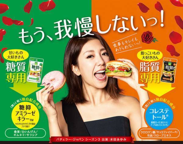 イメージキャラクターは水田あゆみ『カロリー気にならない』シリーズ発売