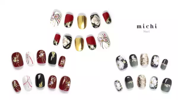 着物におすすめ！和テイストのネイルチップが登場　ミチネイル