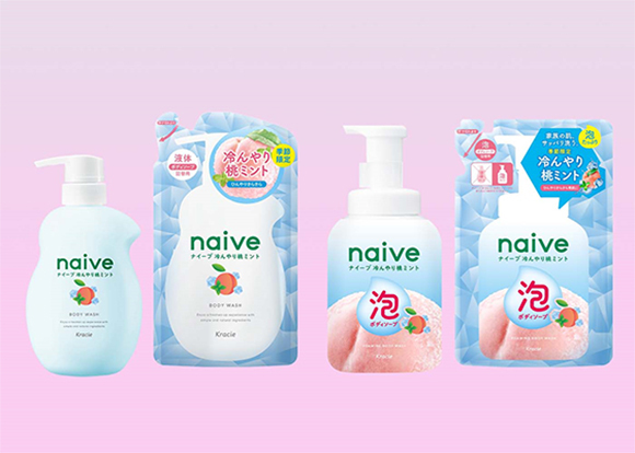 肌のべたつきをすっきり洗い流す「冷んやり桃ミント」誕生