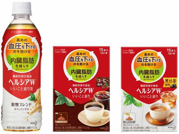 高めの血圧と内臓脂肪にWで働く。「ヘルシアW　いいこと巡り」シリーズ誕生