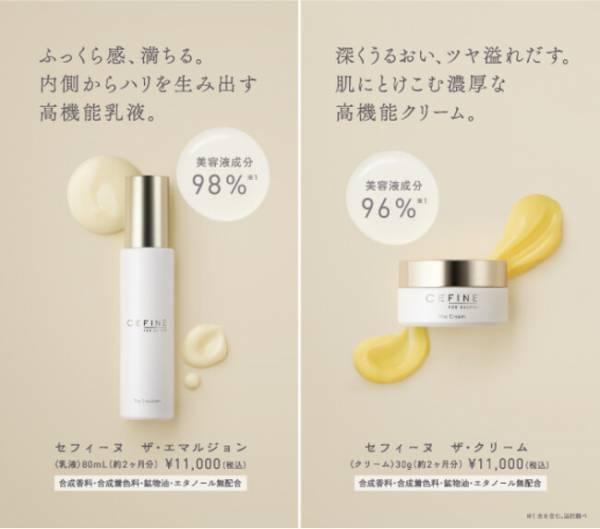 美容サロン・エステ向けFOR SALONSシリーズに高機能乳液・クリームが登場