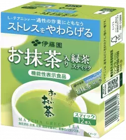ストレス注意報に『お～いお茶 お抹茶入り緑茶スティック』