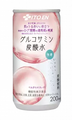 無糖なので夜も飲みやすい『グルコサミン炭酸水』発売