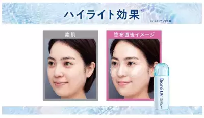 メイクなしでも「つや肌」に！肌も表情も明るく見せる 『ビオレUV アクアリッチ アクアハイライトローション』