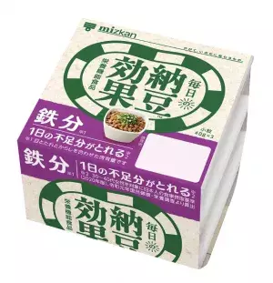 ミツカン、納豆で鉄分を摂取できる「納豆効果　1日不足分の鉄分」を発売