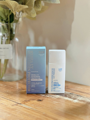 紫外線対策に『ハダピュア 白氷姫 ハイドラUVサンスクリーンプロテクター』