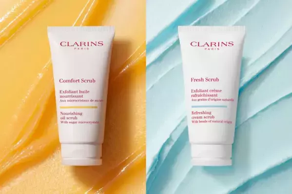 クラランスがなめらかな素肌へ導くフェイススクラブ2種を発売
