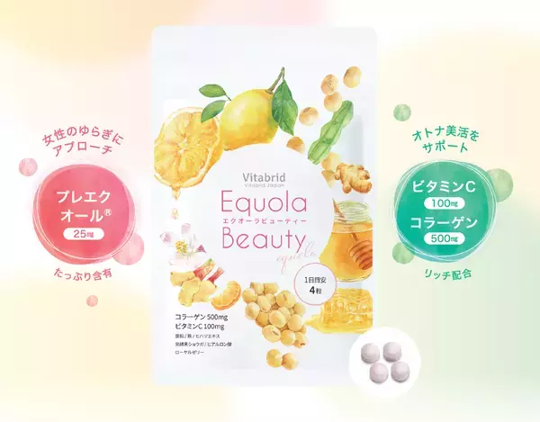 オトナの女性のゆらぎを支えるサプリ『エクオーラビューティ』発売