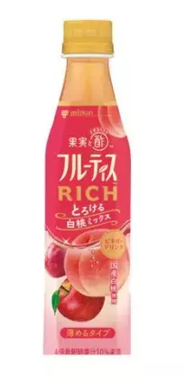 からだにやさしいお酢と果汁を合わせた『フルーティス RICH 白桃』が新発売