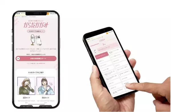 クラシエの体質診断「からだかがみ」が体質分類を拡充してアップデート！