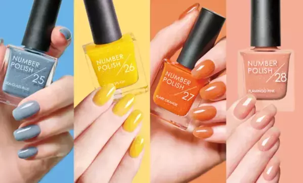 透け感カラー×ラメで春の指先に！「NUMBER POLISH」新色4カラー登場