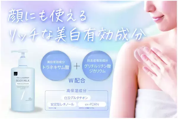 マツキヨ人気アイテム“白玉ボディミルク”のプレミアム版登場！全身美白＆肌荒れケアを叶える
