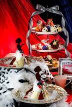 「ダルメシアン クイーン アフタヌーンティー」ヴィランズ着想ケーキで“ダークプリンセスの世界”を表現！