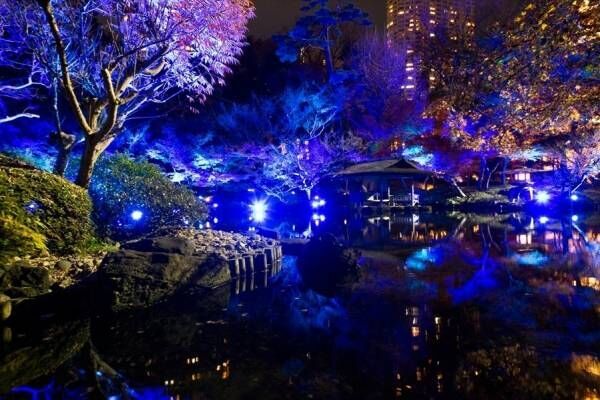 東京・白金台「八芳園」”青一色”に染まるライトアップイベント開催！