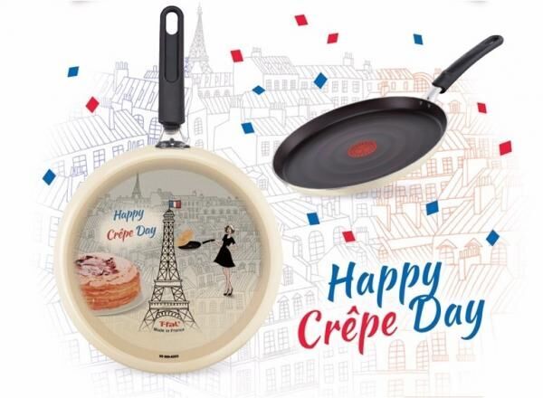 ティファールが生まれたフランスでは、2月2日はクレープを焼く祝日!?　「ハッピークレープデイ クレープパン」が新登場♡