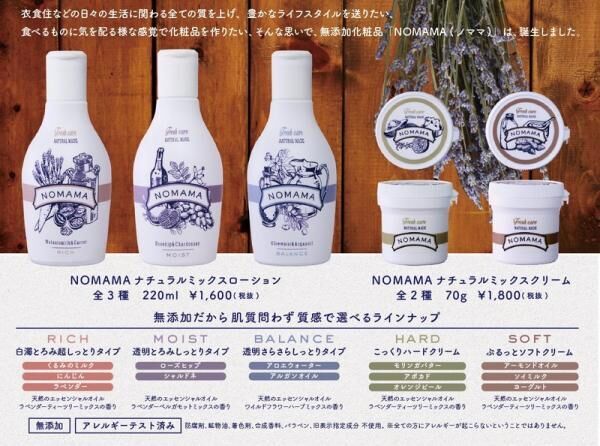 インテリア感覚で置ける、フレッシュなスキンケア「NOMAMA（ノママ）」が全国92店舗にて順次販売スタート