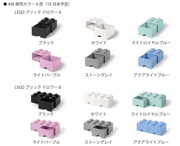 LEGOブロックを可愛く綺麗に、そして効率よく収納できる優れたストレージボックスに、新しく引き出しタイプが新発売！